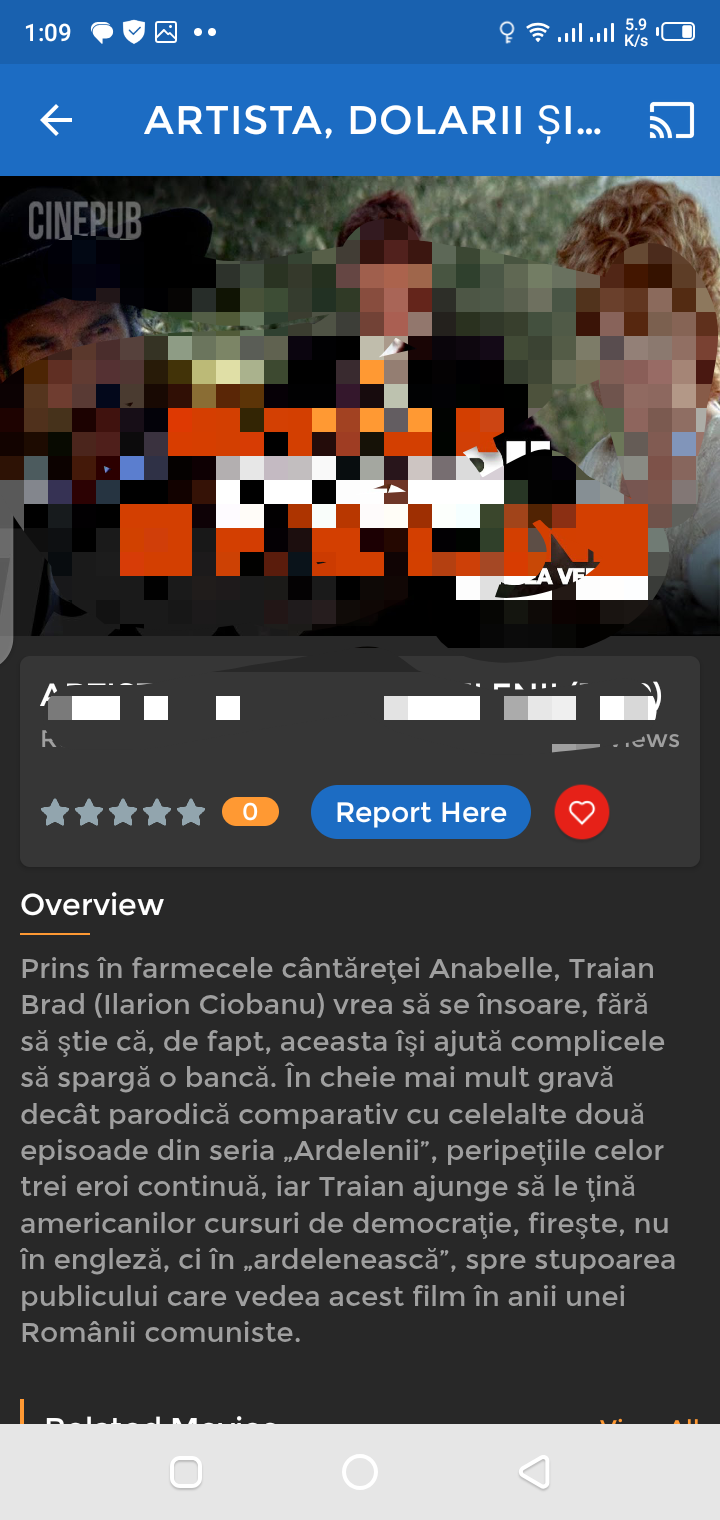 Super TV application interface and navigation