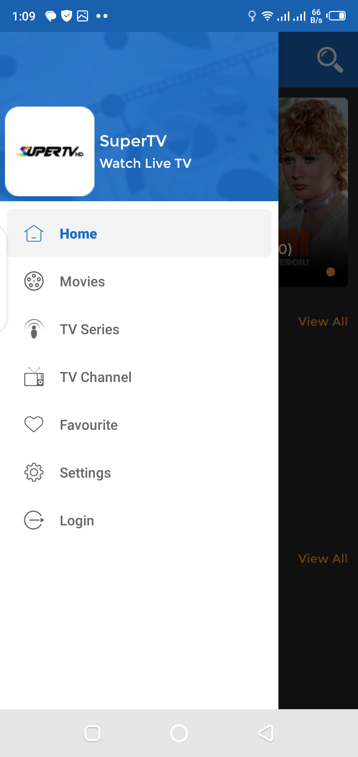 Super TV download and installation screen